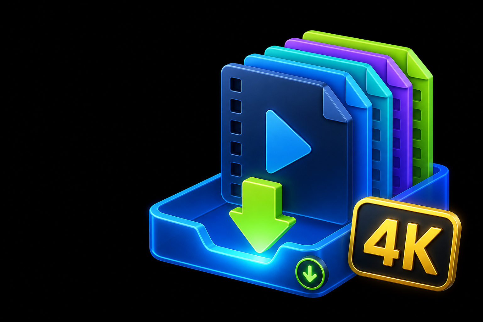 Video files ready for high quality download